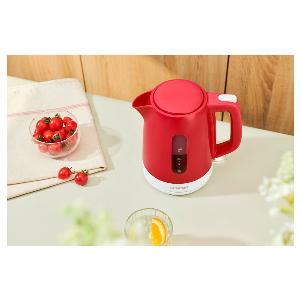Sencor SWK 1024RD 1,0L-es piros vízforraló