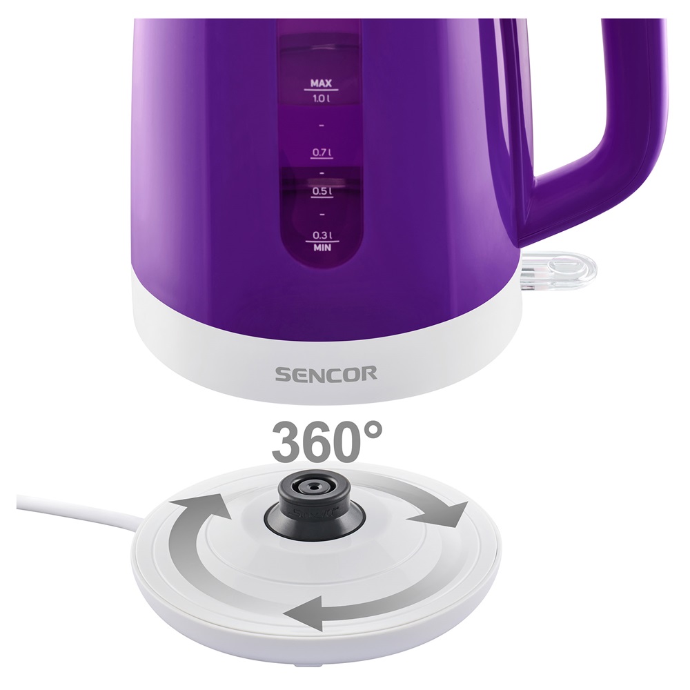 Sencor SWK 1025VT 1,0L-es lila vízforraló