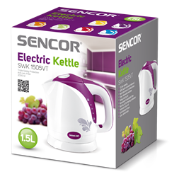 Sencor SWK 1505VT 1,5L-es fehér-lila vízforraló