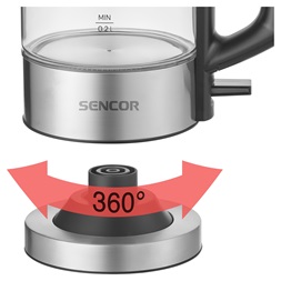 Sencor SWK 160SS 0,5L-es ezüst utazó vízforraló