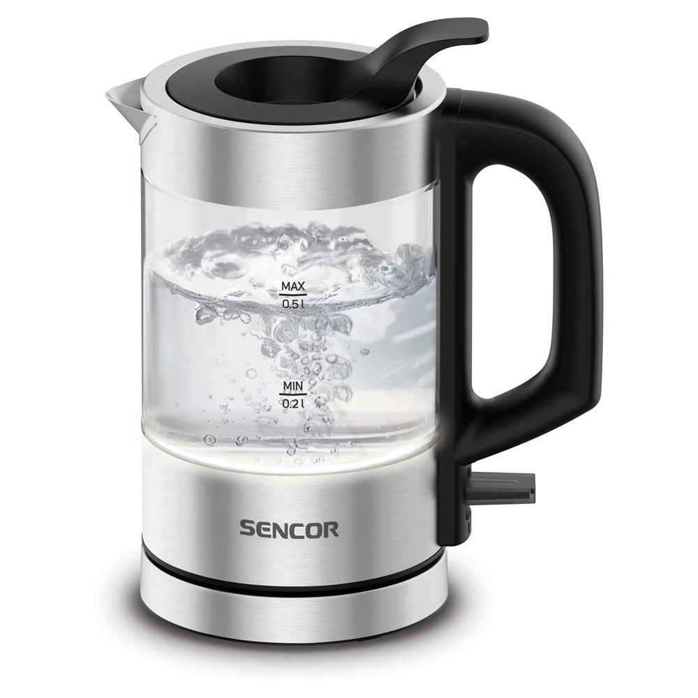 Sencor SWK 160SS 0,5L-es ezüst utazó vízforraló