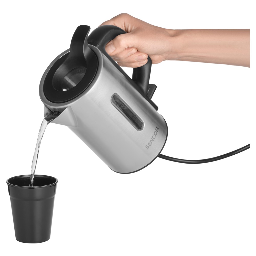 Sencor SWK 170SS 0,5L-es ezüst utazó vízforraló