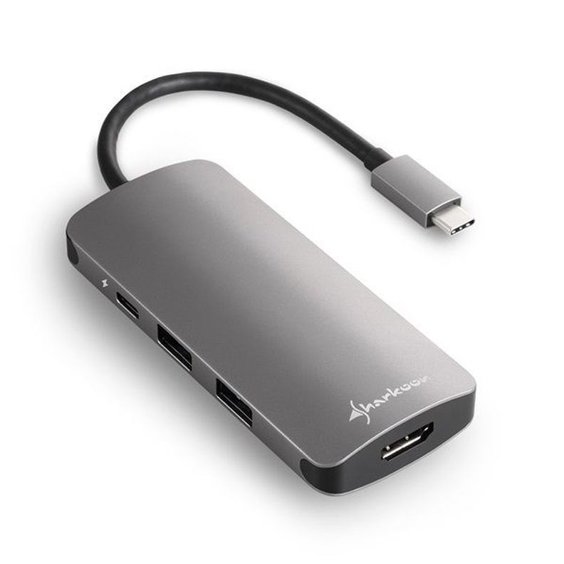 Sharkoon (3x USB3.0; 1x HDMI; 1x Micro SD/MMC; TypeC bemenet) fekete USB3.0 Hub