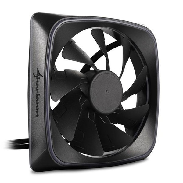Sharkoon Cooler 12cm - RGB Shark Lights Fan (15,2dB; 56 m3/h; 1000rpm; 3pin + 3pin csatlakozó; ház hűtésre)