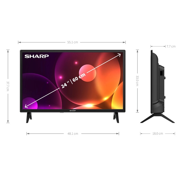 Sharp 24" 24FA2E HD Ready LED TV (Újracsomagolt)