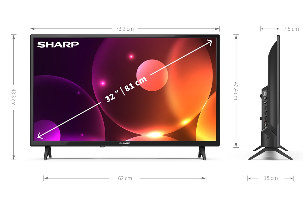 Sharp 32" 32FA2EF HD Ready LED TV