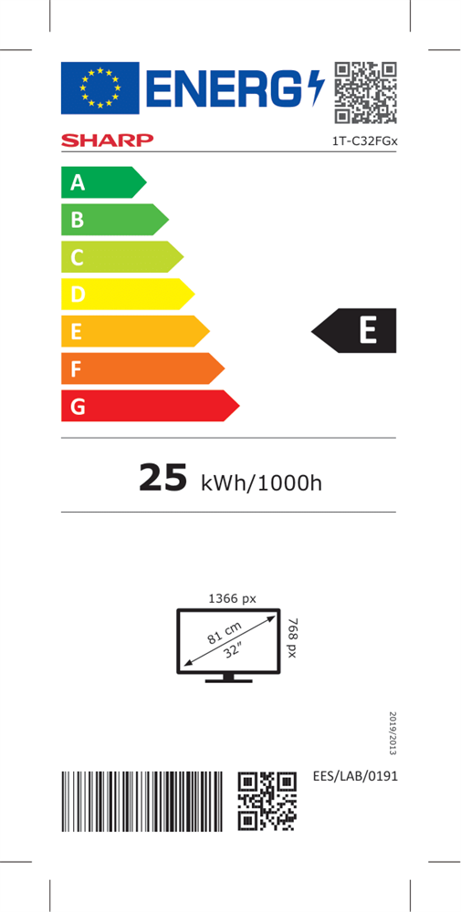 Sharp 32" 32FG2EA HD Android Smart LED TV