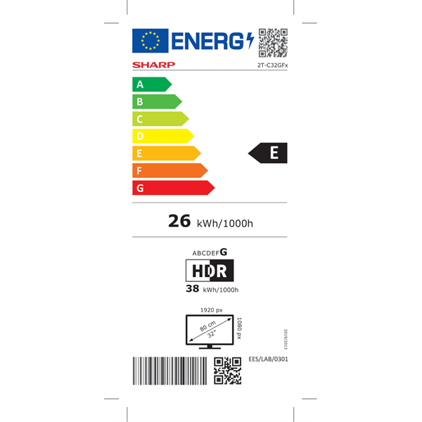 Sharp 32" 32GF3265E Full HD Google Smart QLED TV