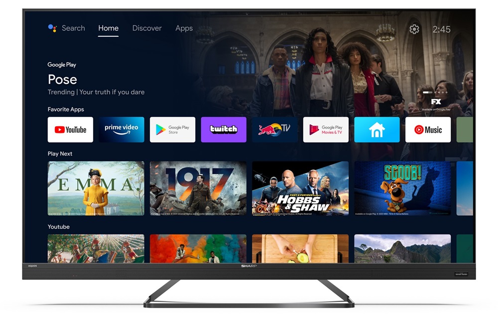 Sharp 50” 50EQ3EA 4K UHD Android Smart QD-LED TV