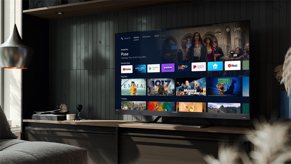 Sharp 50” 50EQ3EA 4K UHD Android Smart QD-LED TV