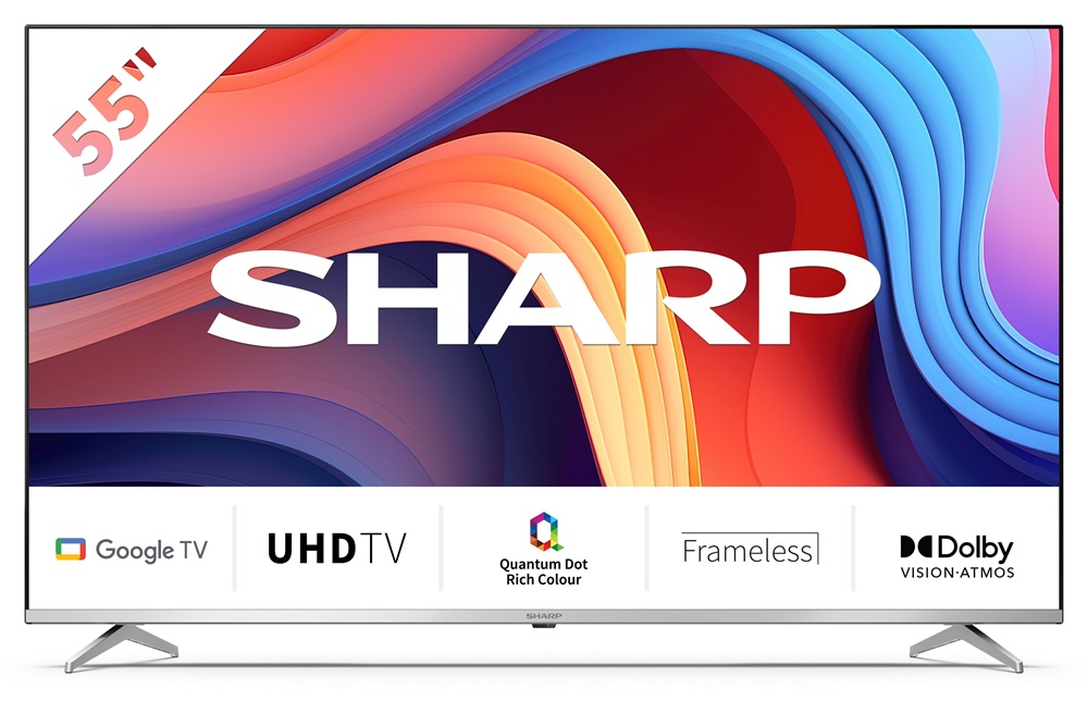 Sharp 55" 55GP6260ES 4K UHD Google Smart QLED TV