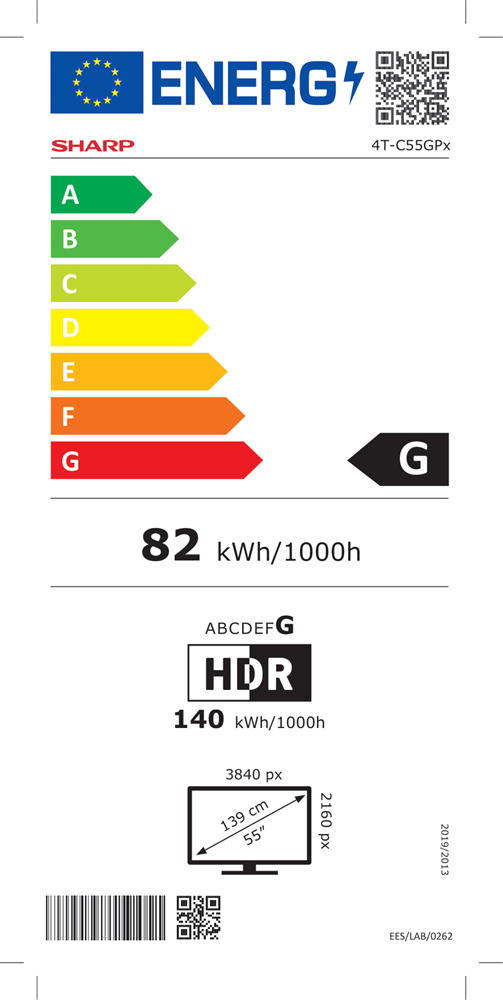 Sharp 55" 55GP6260ES 4K UHD Google Smart QLED TV