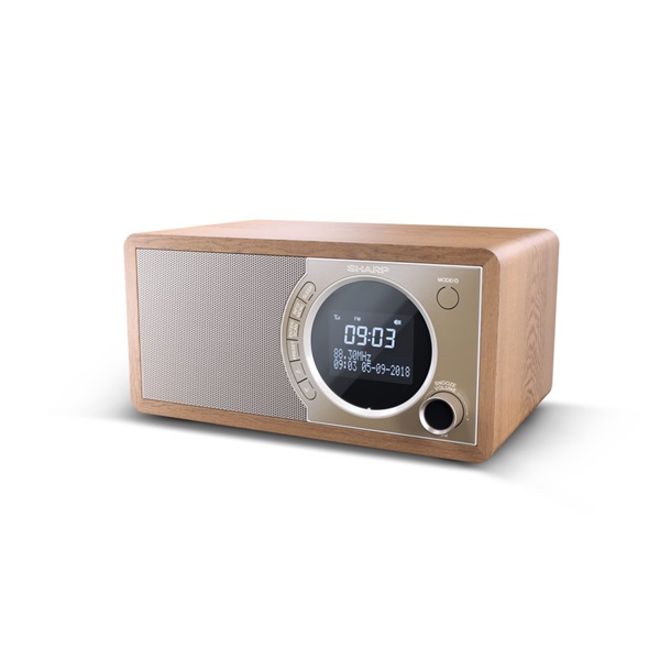 Sharp DR-450BR DAB+/RDS FM barna rádió