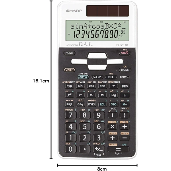 Sharp EL-531TGWH 273 funkciós tudományos számológép