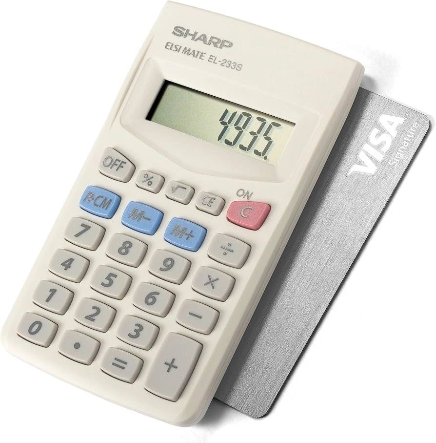 Sharp EL233S alapműveletes zsebszámológép