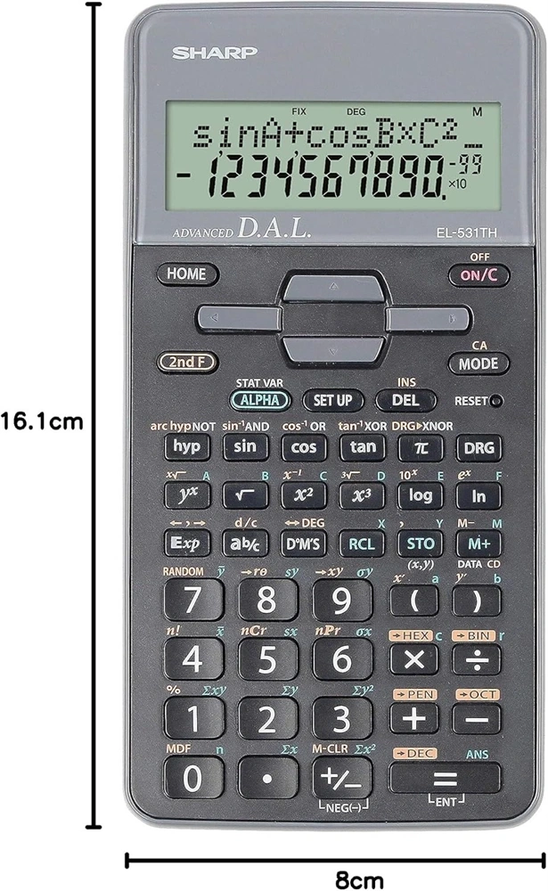 Sharp EL531THBGY 273 funkciós tudományos számológép