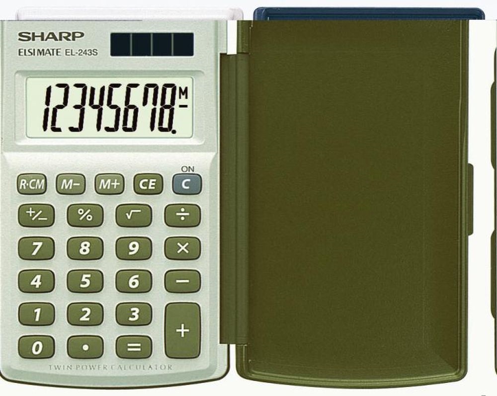 Sharp EL243S alapműveletes zsebszámológép