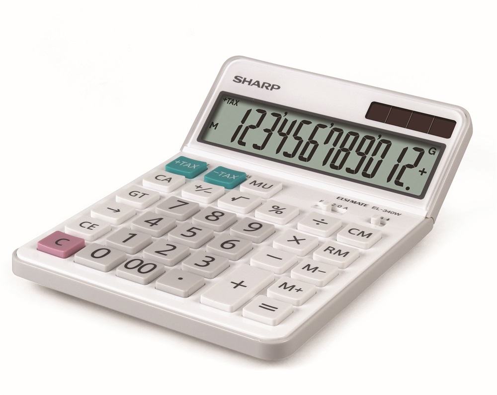 Sharp EL-340W napelemes irodai számológép