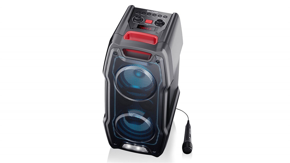 Sharp PS-929 fekete Bluetooth akkumulátoros party hangszóró