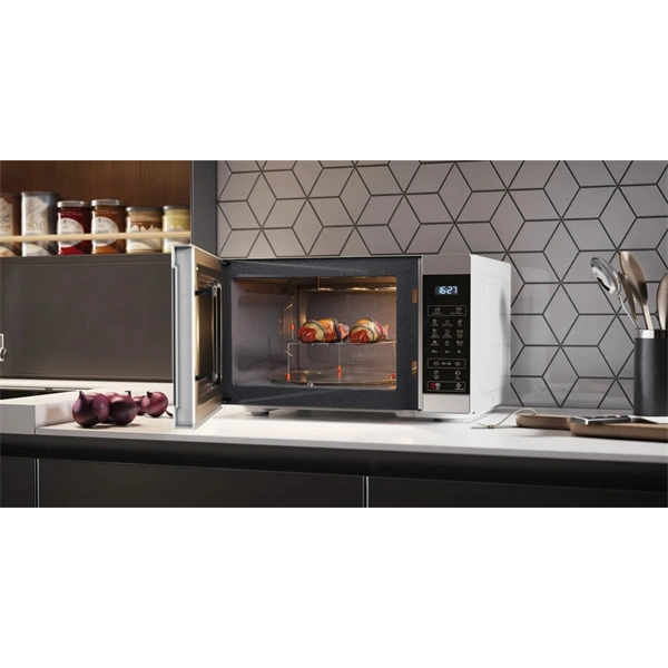 Sharp YC-MG81ES 900W 28L ezüst grillezős mikrohullámú sütő