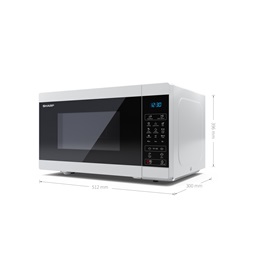 Sharp YC-MG81EW fekete-fehér mikrohullámú sütő