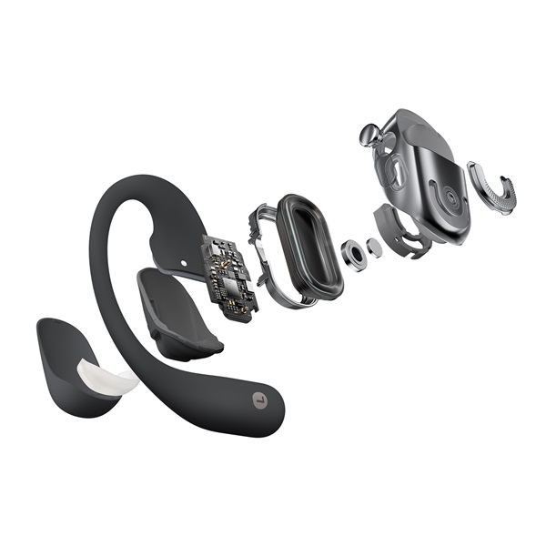 Shokz OpenFit 2 Plus True Wireless Bluetooth fekete fülhallgató