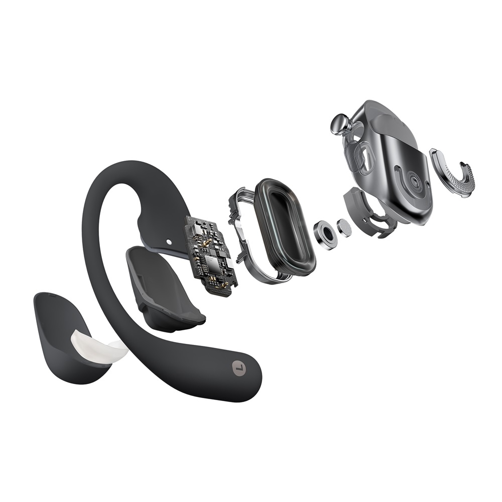 Shokz OpenFit 2 Plus True Wireless Bluetooth fekete fülhallgató