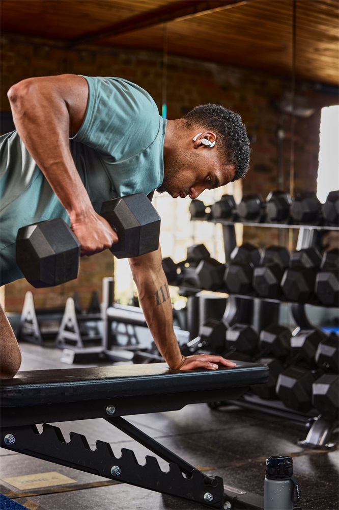 Shokz OpenFit 2 Plus True Wireless Bluetooth szürke fülhallgató