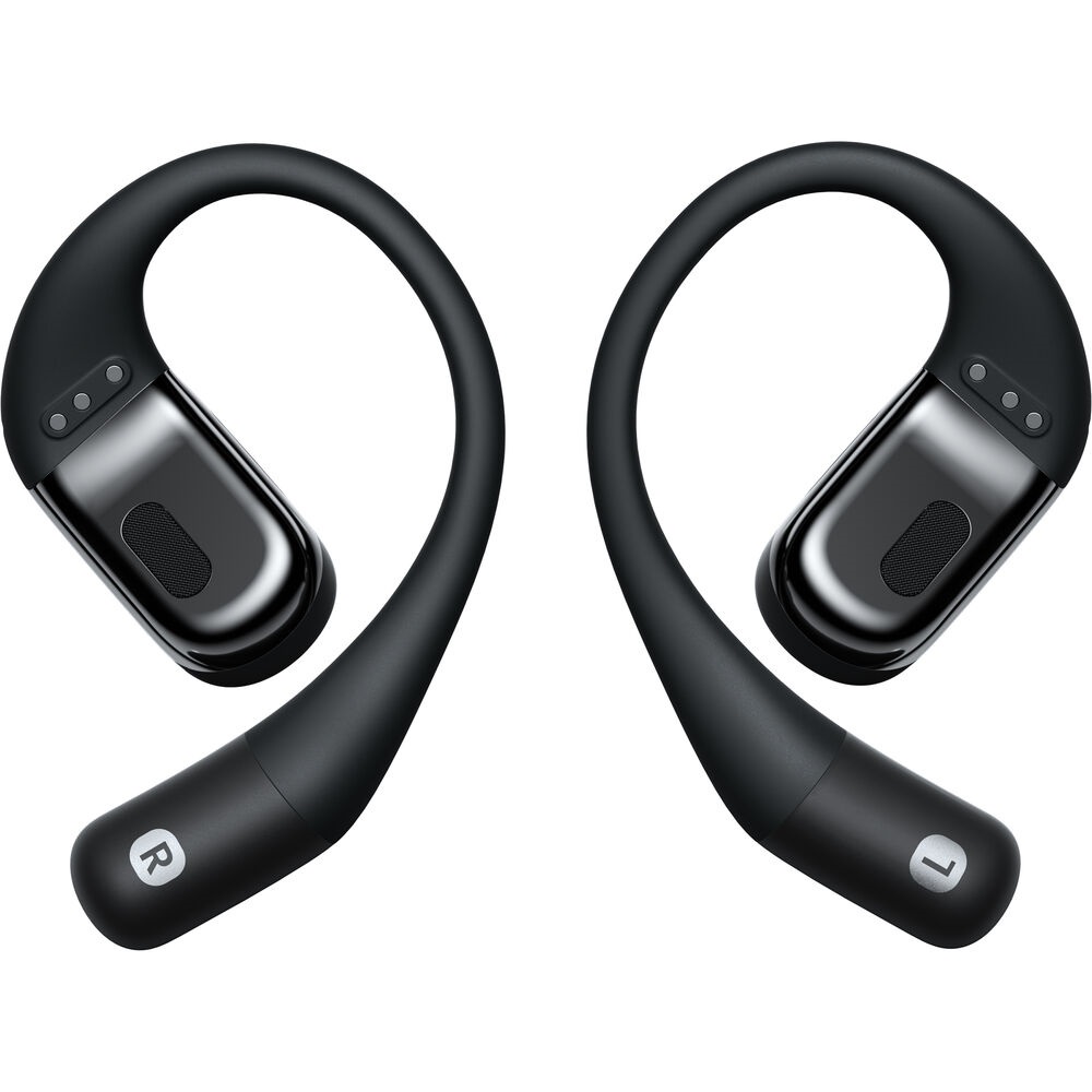 Shokz OpenFit csontvezetéses Bluetooth fekete True Wireless Open-ear sport fülhallgató