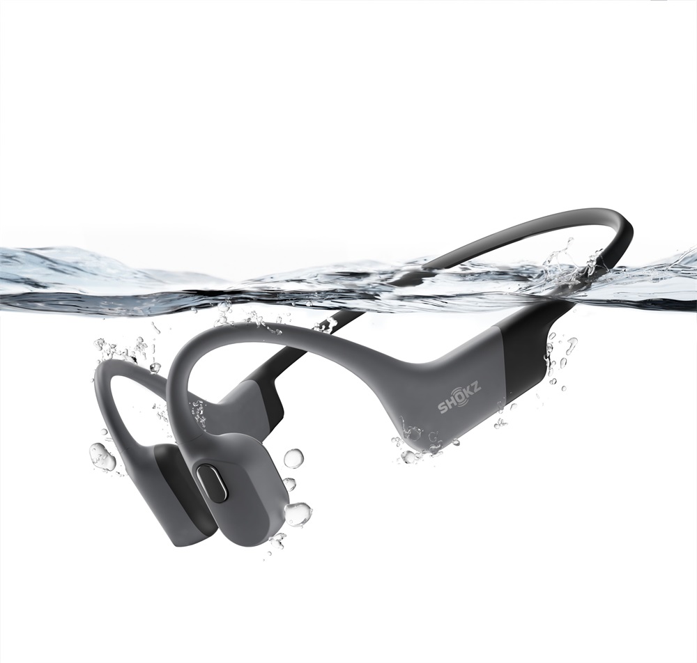 Shokz OpenSwim Pro USB-C csontvezetéses Bluetooth szürke Open-Ear sport fejhallgató