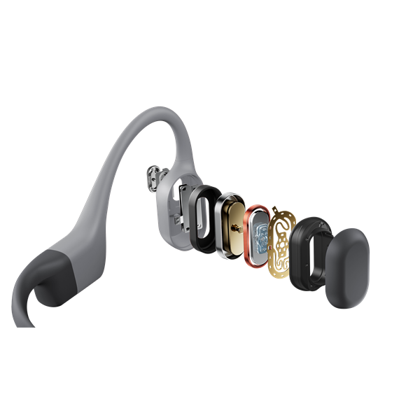 Shokz OpenSwim Pro USB-C csontvezetéses Bluetooth szürke Open-Ear sport fejhallgató