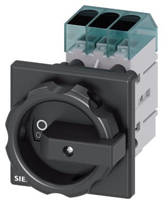 Siemens 3LD3454-0TK51 22kW panelre szerelhető fekete kar főkapcsoló