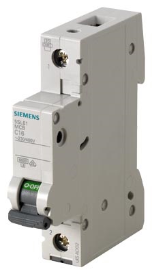 Siemens 5SL6116-6 6KA 1P B 16A kismegszakító