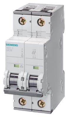 Siemens 5SY4206-6 10KA 2P B 6A kismegszakító