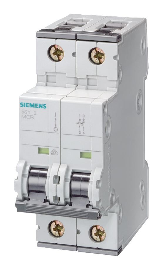 Siemens 5SY4225-6 10kA 2P B 25A kismegszakító