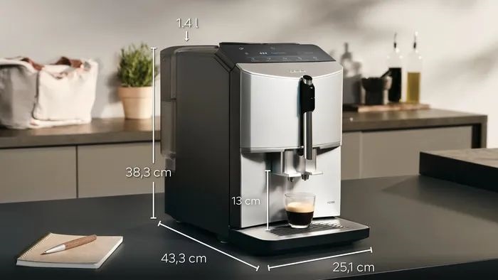 Siemens TF303E01 szürke automata kávéfőző