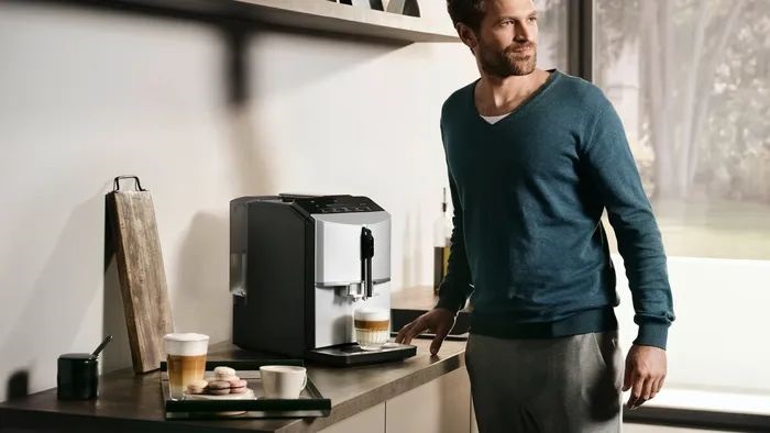 Siemens TF303E01 szürke automata kávéfőző