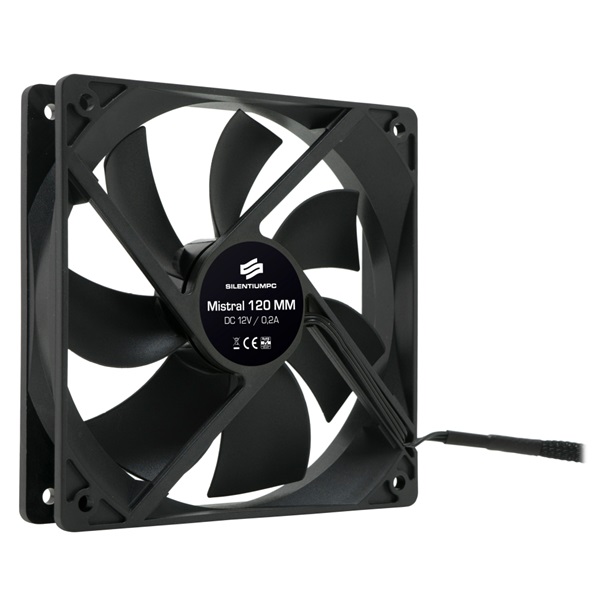 SilentiumPC 120mm Mistral 120 ház hűtőventilátor