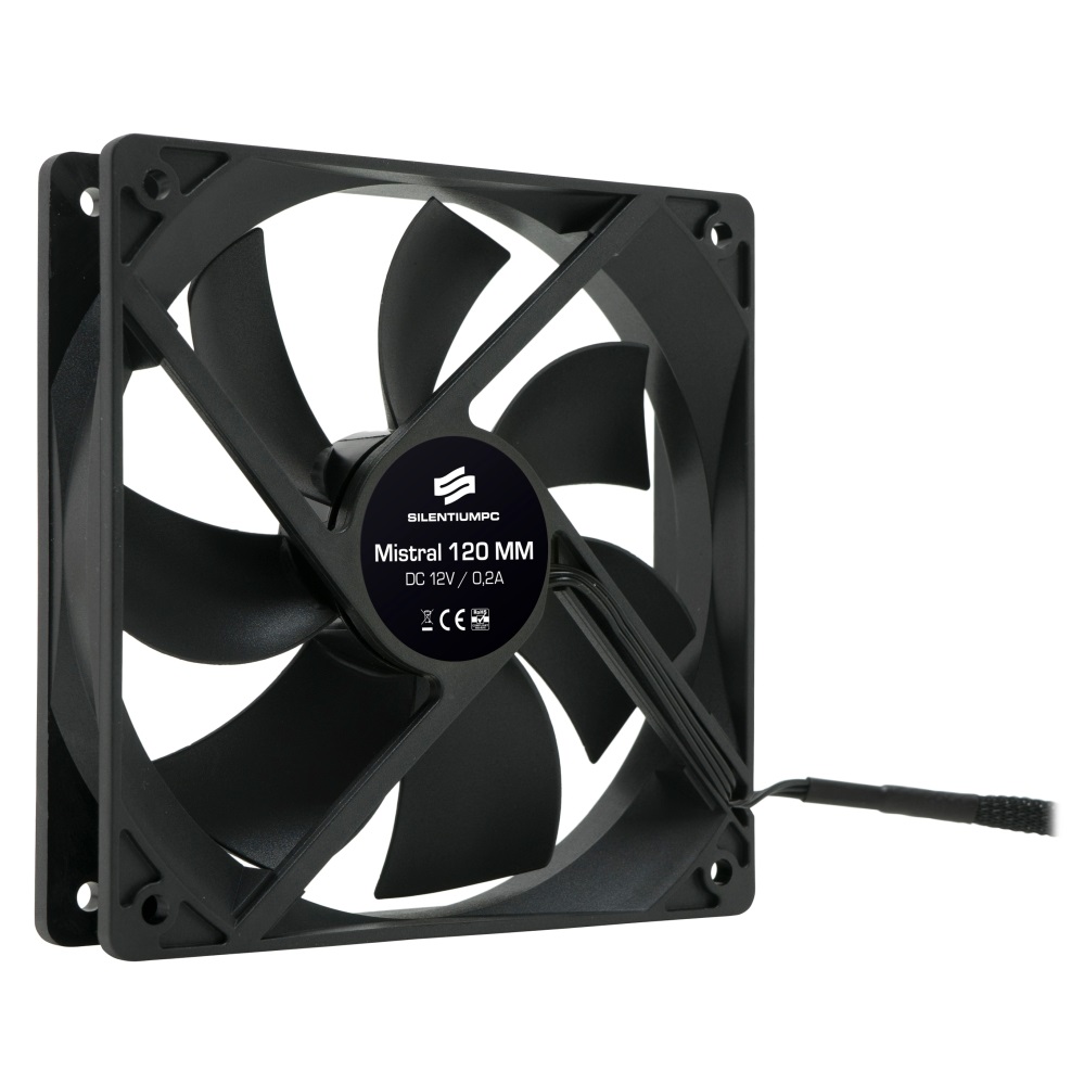 SilentiumPC 120mm Mistral 120 ház hűtőventilátor