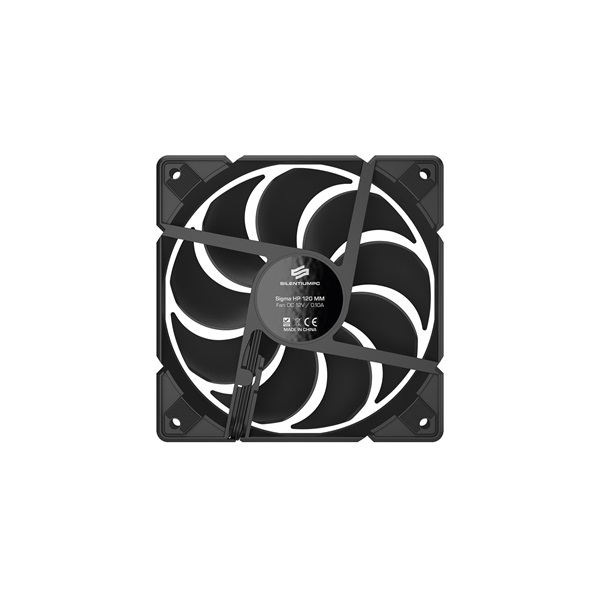 SilentiumPC 120mm Sigma HP 120 fekete ház hűtőventilátor