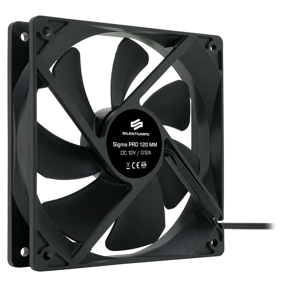 SilentiumPC 120mm Sigma PRO 120 ház hűtőventilátor