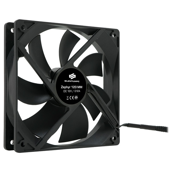 SilentiumPC 120mm Zephyr 120 ház hűtőventilátor