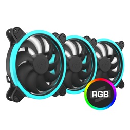 SilentiumPC 140mm Corona HP RGB 3-pack ház hűtőventilátor