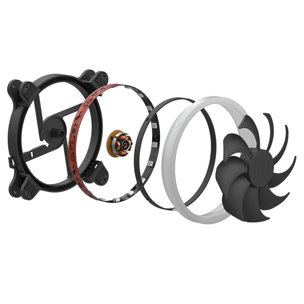 SilentiumPC 140mm Corona HP RGB 3-pack ház hűtőventilátor