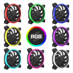 SilentiumPC 140mm Corona HP RGB 3-pack ház hűtőventilátor