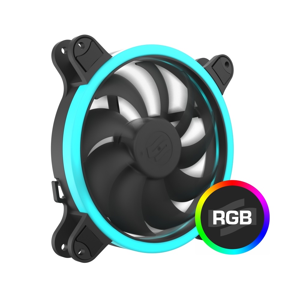 SilentiumPC 140mm Corona HP RGB ház hűtőventilátor