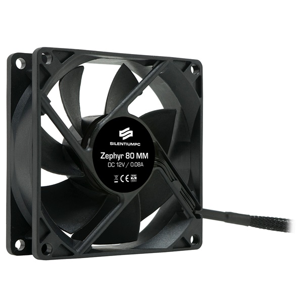 SilentiumPC 80mm Zephyr 80 ház hűtőventilátor