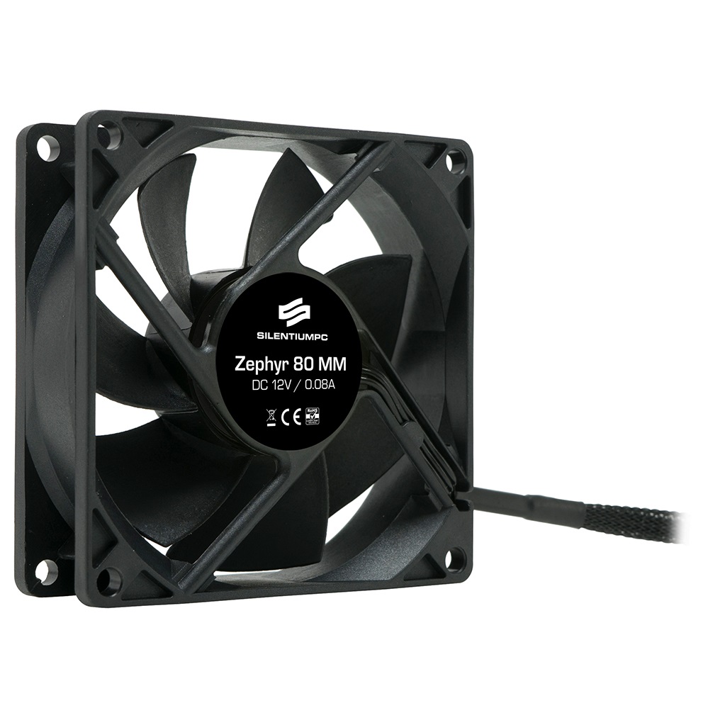 SilentiumPC 80mm Zephyr 80 ház hűtőventilátor