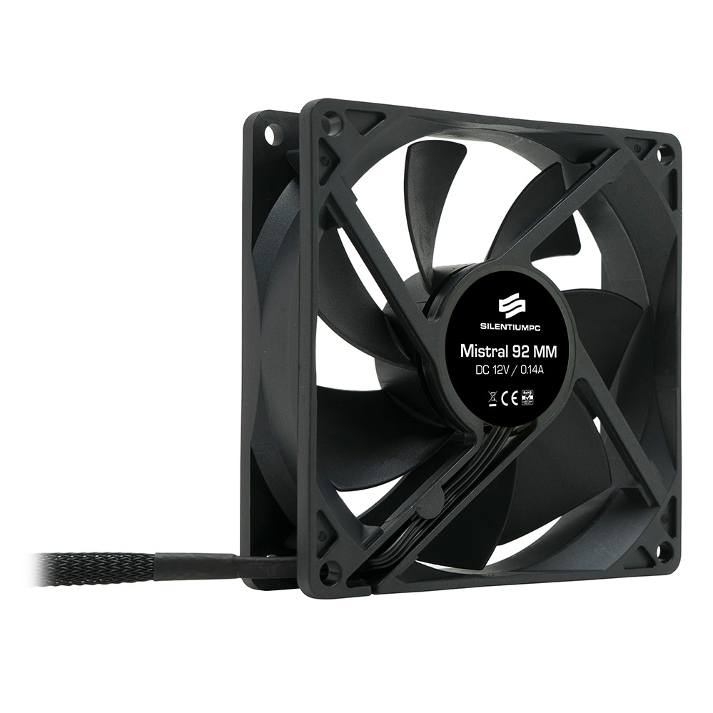 SilentiumPC 92mm Mistral 92 ház hűtőventilátor