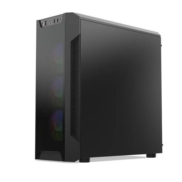 SilentiumPC Armis AR7X EVO TG ARGB Fekete (Táp nélküli) ablakos ATX ház